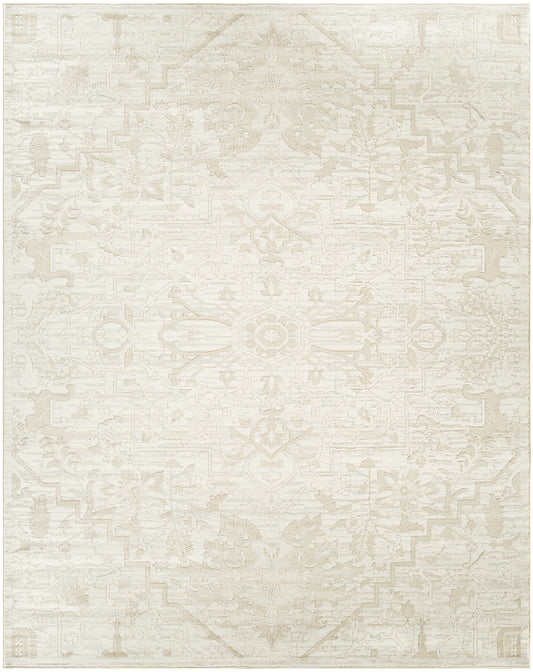 Nourison Dekor 7'10" x 9'10" Ivory Vintage Indoor Rug