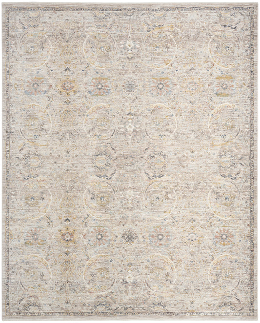 Nourison Antique Fusion 9' x 11'10" Light Grey Vintage Indoor Rug