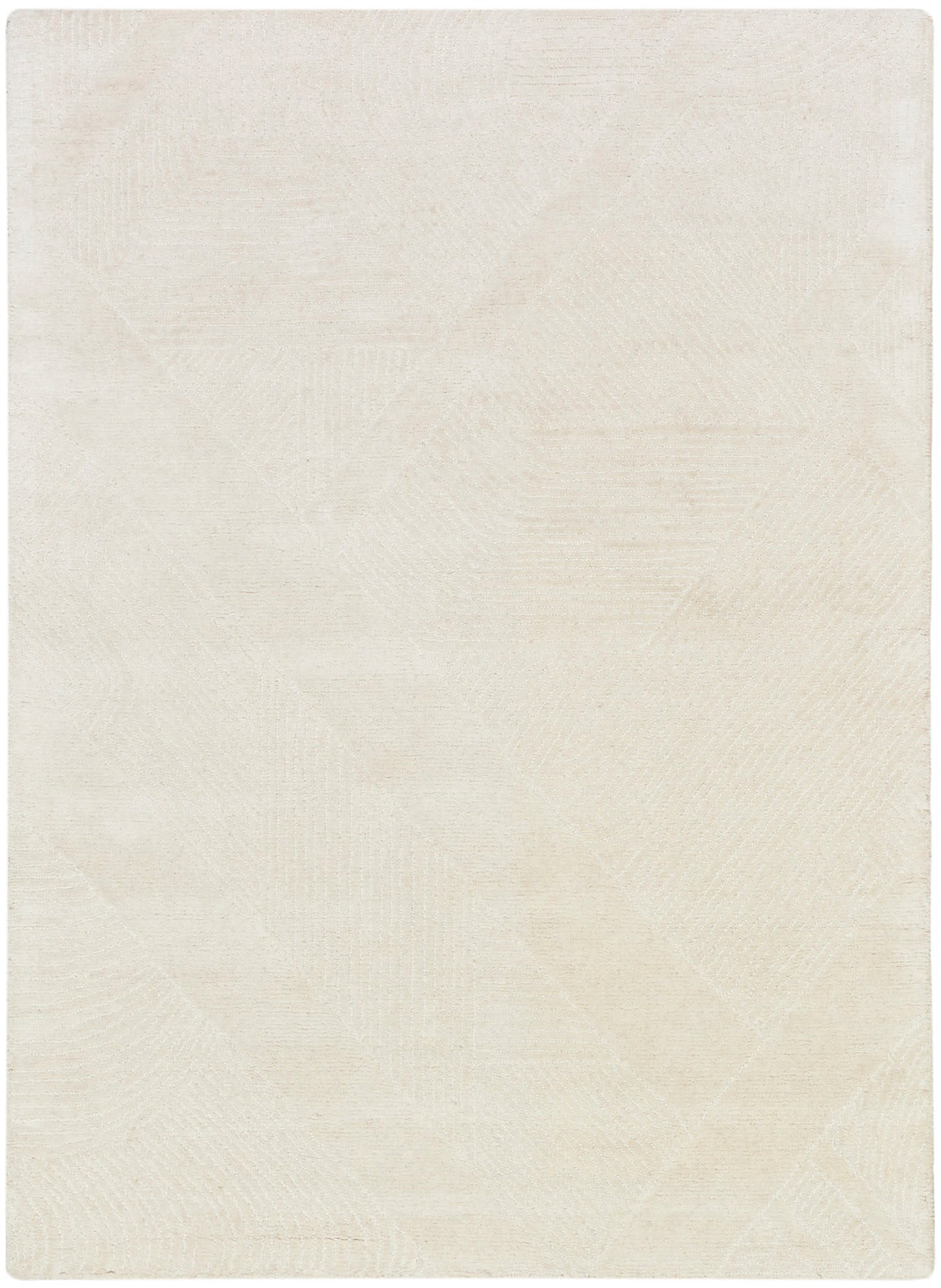 DKNY Pure Patterns 5'3" x 7'3" Ivory Modern Indoor Rug