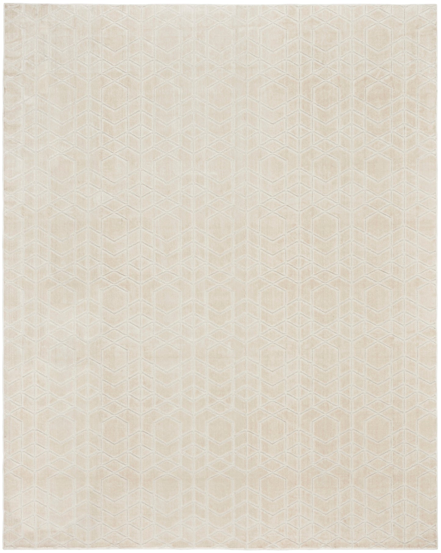 Nourison Washable Charm 8' x 10' Ivory Modern Indoor Rug
