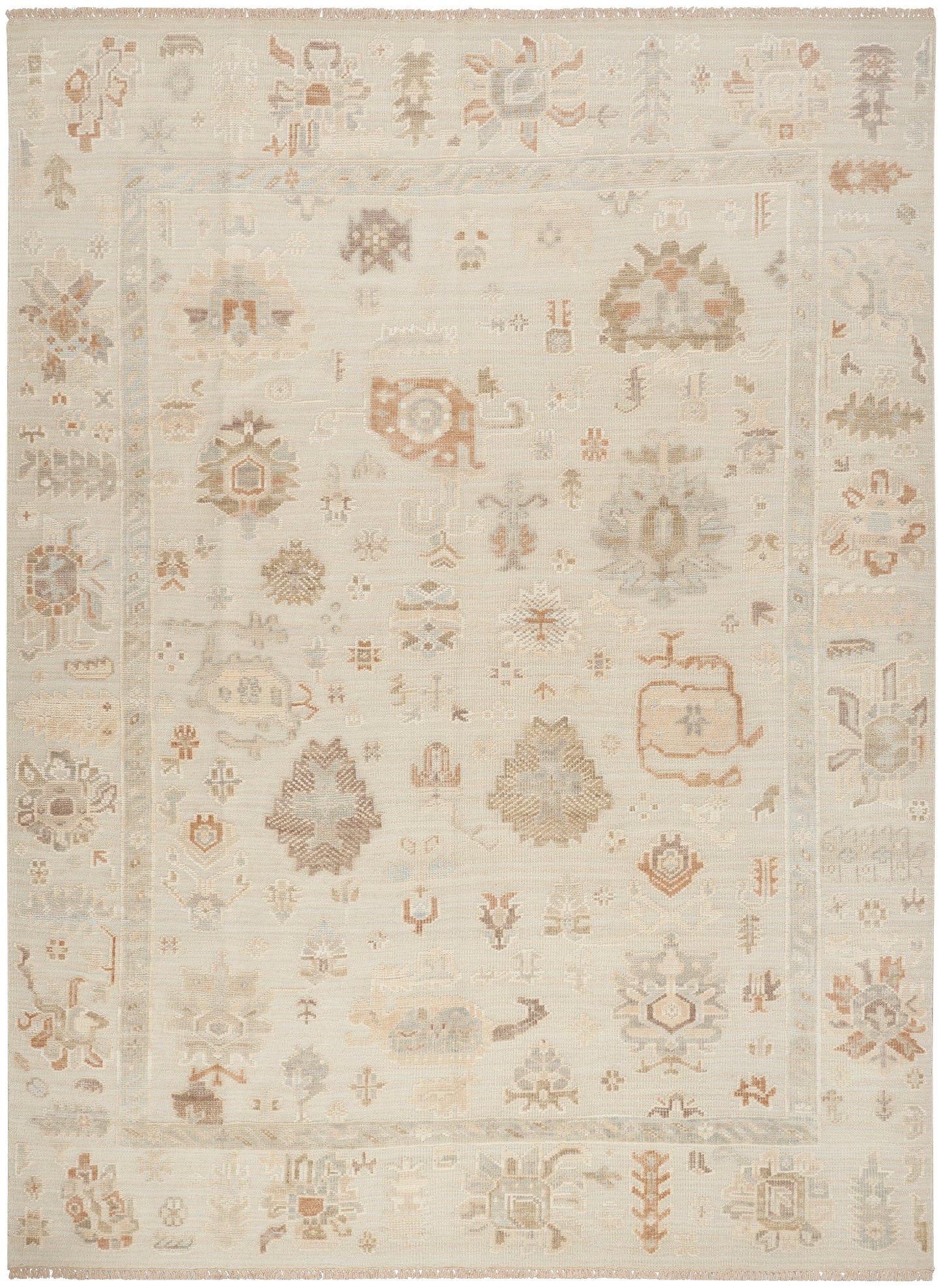 Nourison Whispers 9' x 12' Cream Vintage Indoor Rug