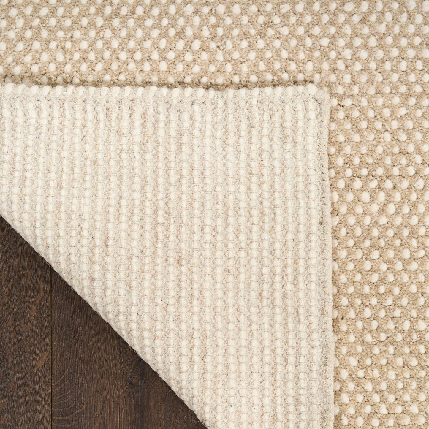 DKNY Pure Rows 9'9" x 13'9" Ivory Taupe Farmhouse Indoor Rug