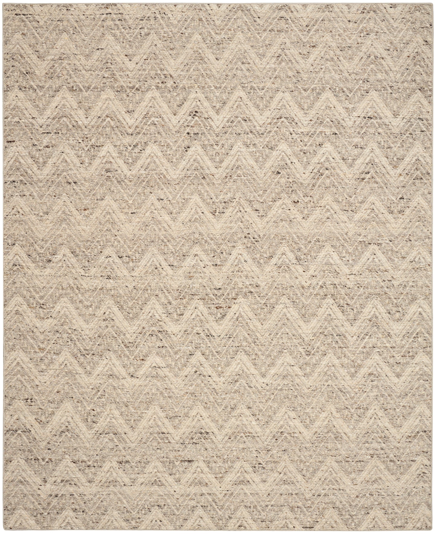 DKNY Pure Purl 9'9" x 13'9" Grey Ivory Modern Indoor Rug
