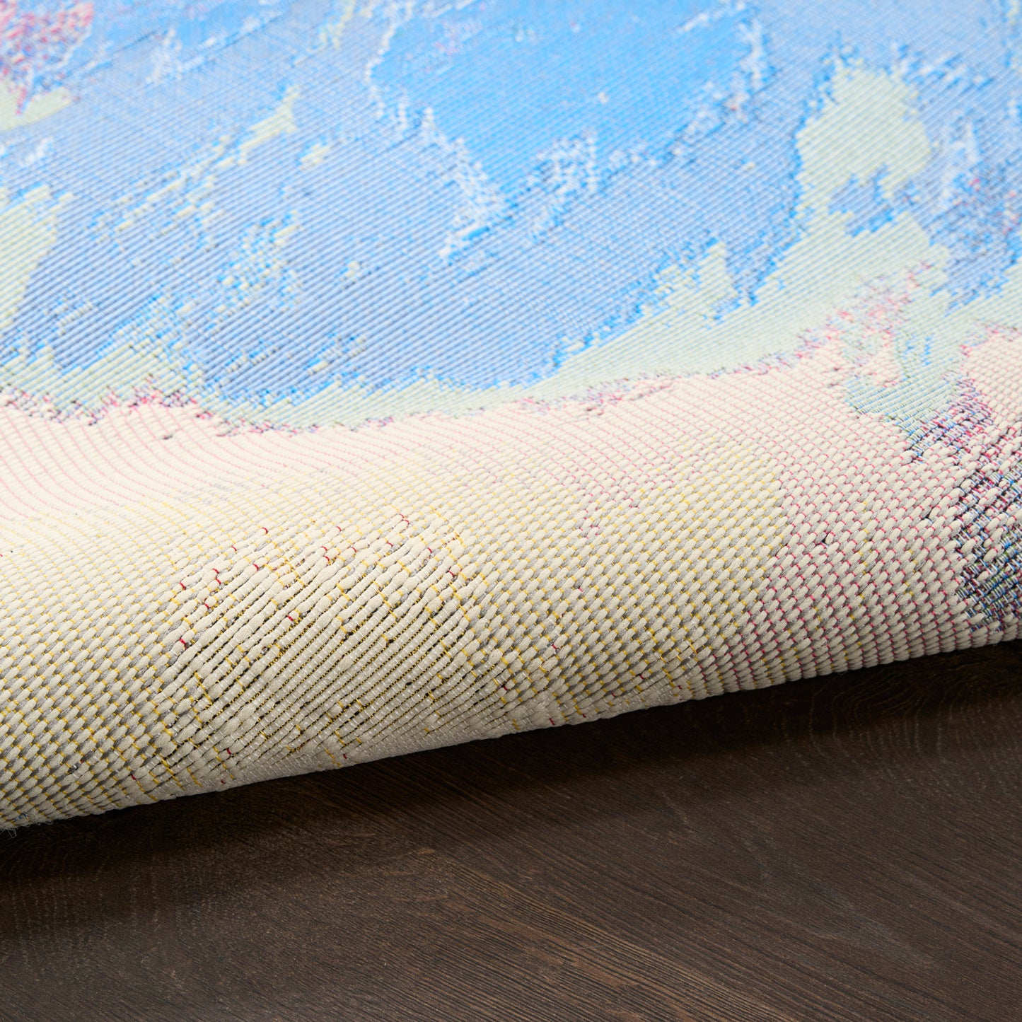 Nourison Color Splash 5'3" x 7'3" Ivory Multicolor Modern Rug