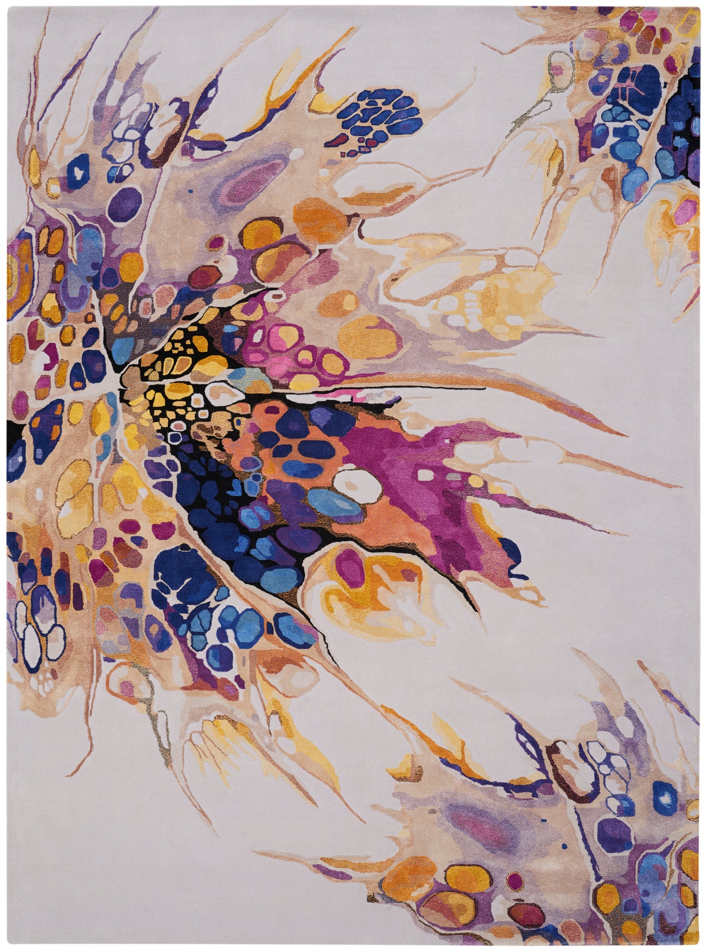 Nourison Prismatic 12' x 15' Grey Lilac Multicolor Modern Indoor Rug