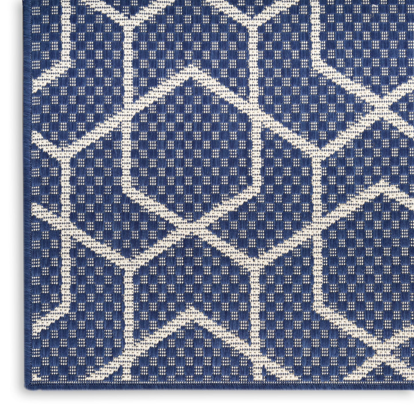 Nourison Horizon Indoor/Outdoor 4' x 6' Navy Modern Rug