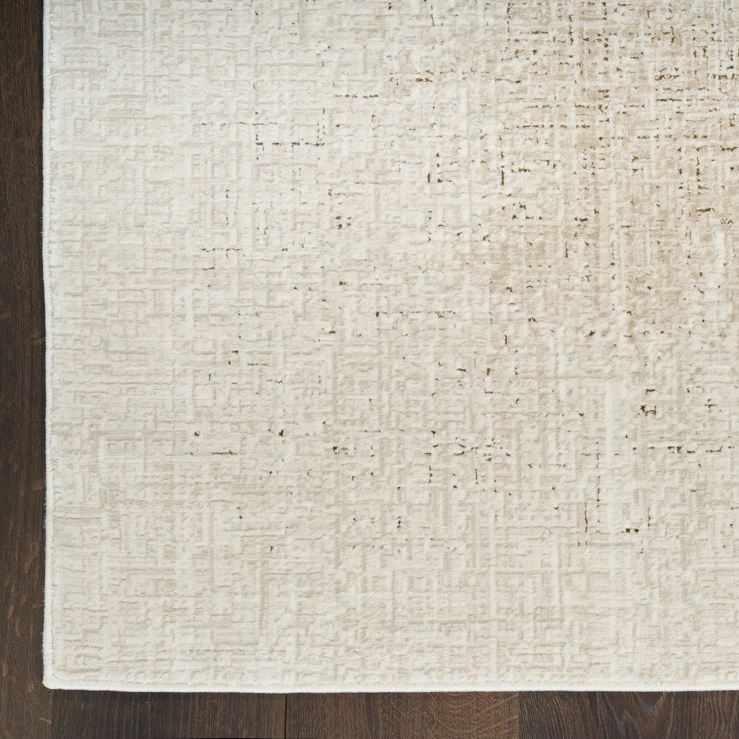 DKNY Grand Street 3'11" x 5'11" Ivory Beige Modern Indoor Rug