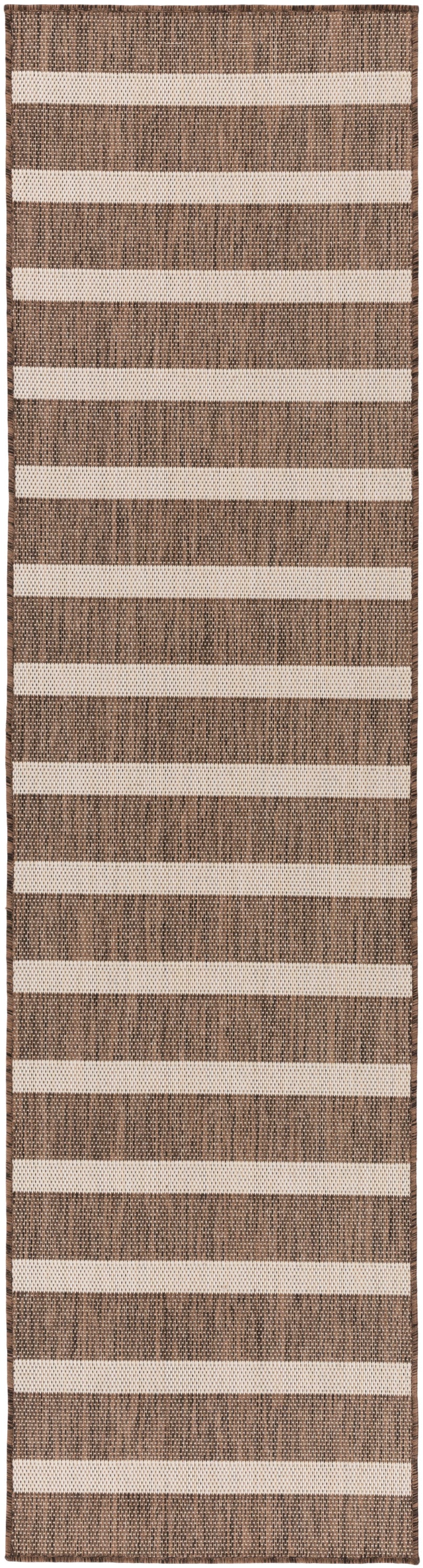 Nourison Positano 2'2" x 8' Natural Ivory Modern Rug