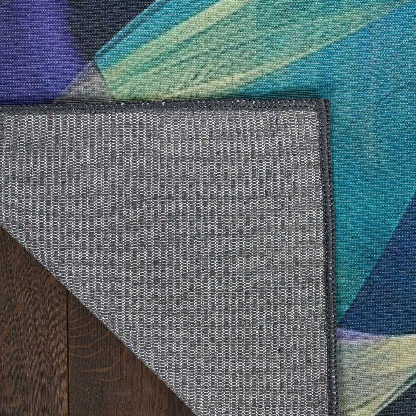 Nourison Nourison Washables 9'2" x 12' Blue Multicolor Modern Indoor Rug