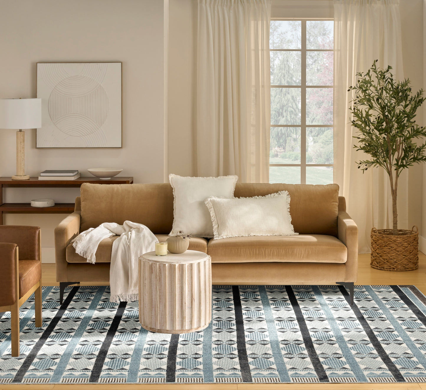 Nourison Nordic 8' x 10' Blue Modern Indoor Rug
