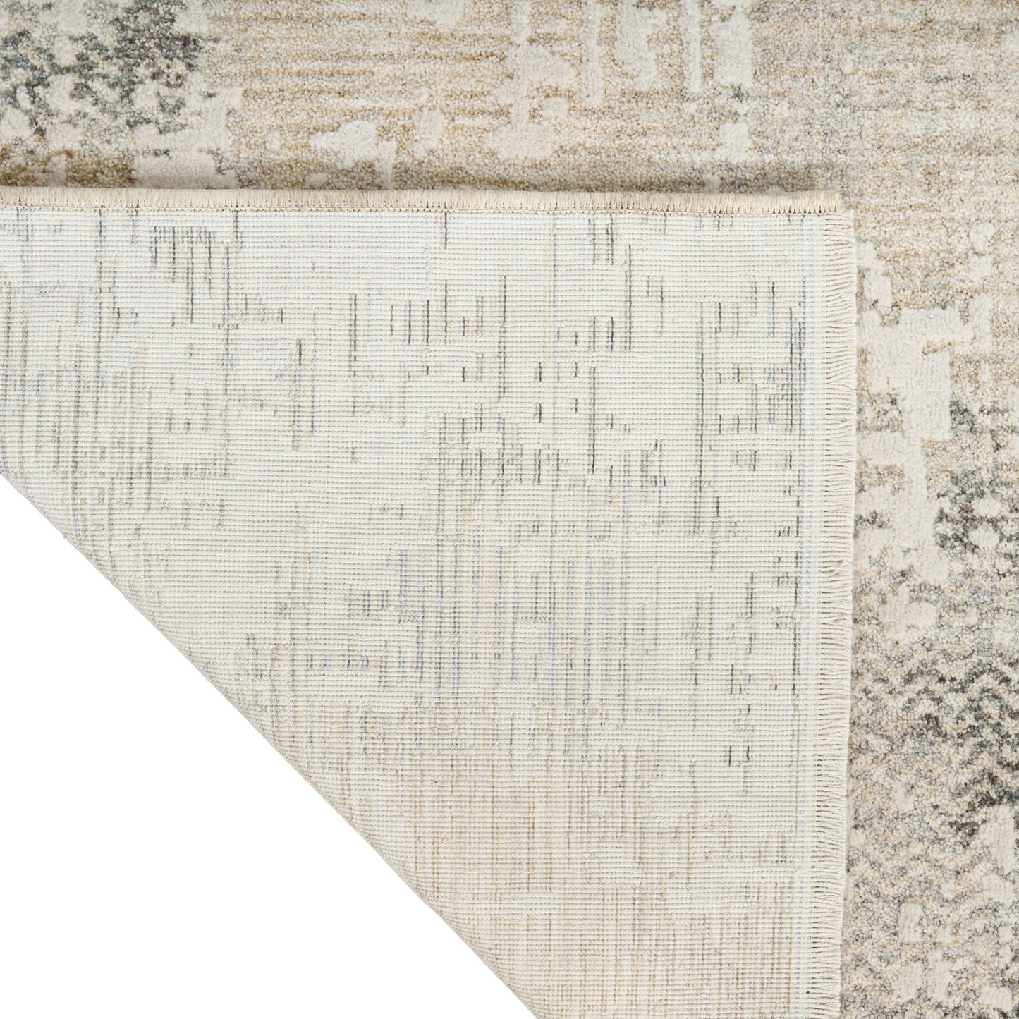 Calvin Klein CK078 Summit 7'10" x 10'2" Cream Ivory Modern Indoor Rug