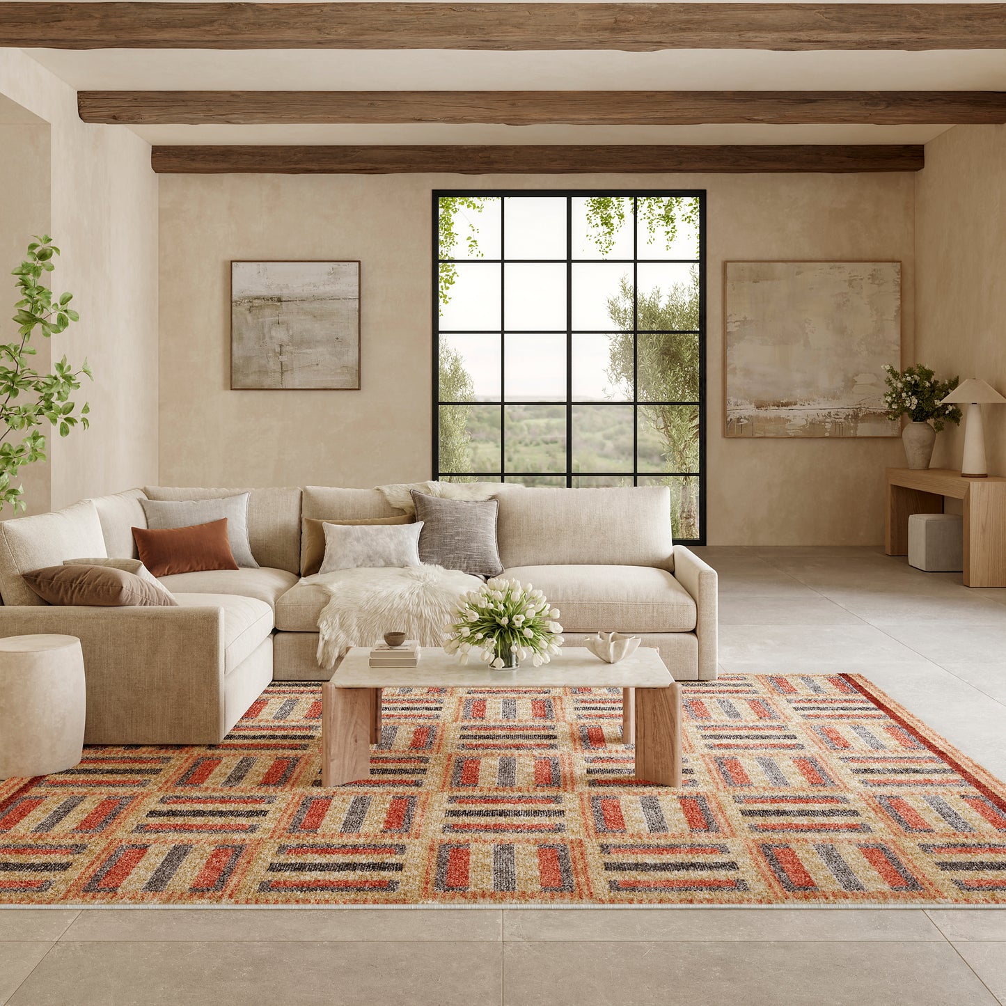 Nourison Nordic 8' x 10' Multicolor Modern Indoor Rug