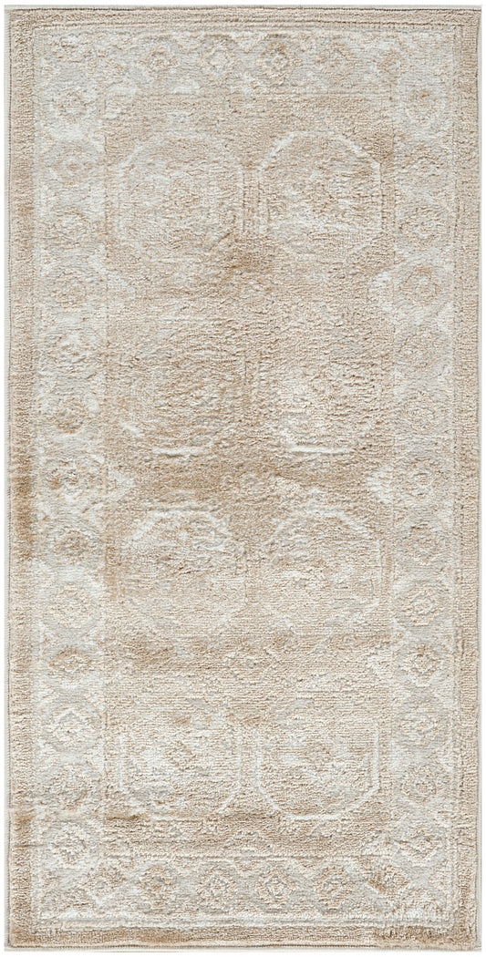 Nourison Dekor 2' x 4' Cream Beige Vintage Indoor Rug