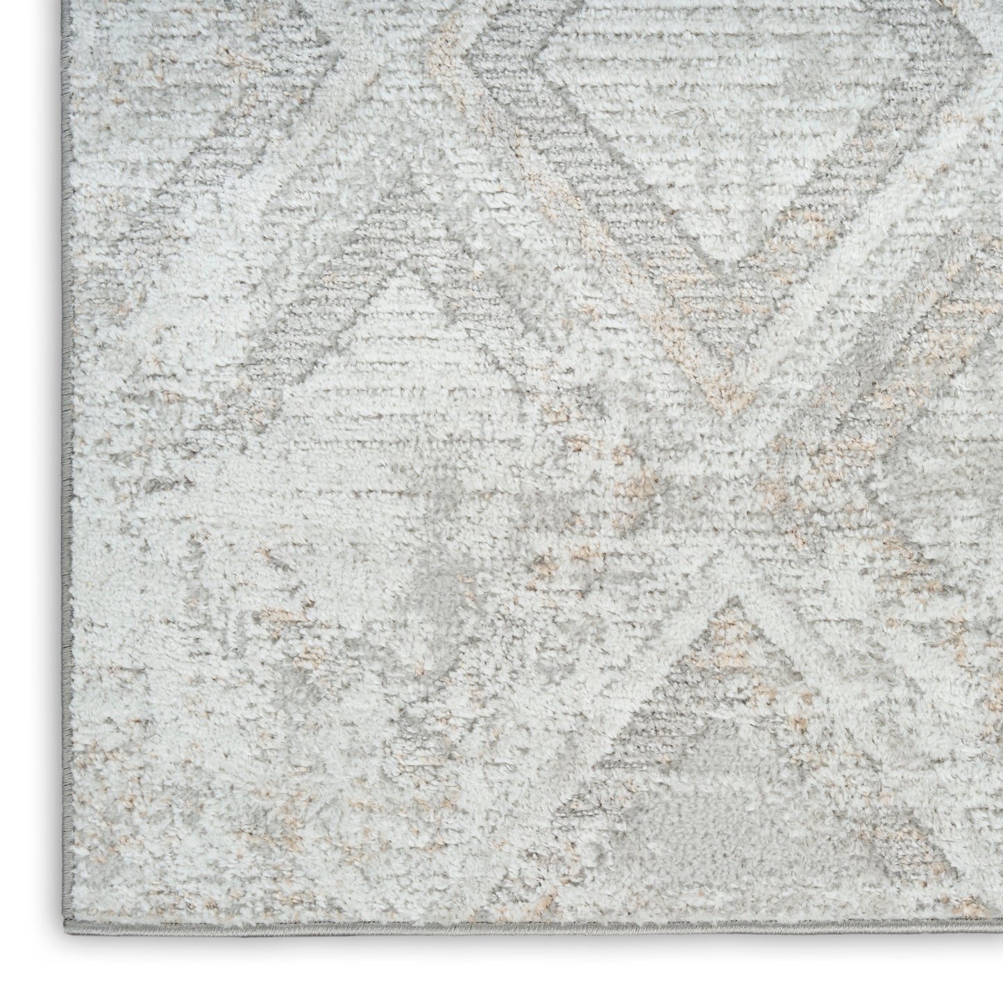 Nourison Dekor 5'3" x 7' Grey Modern Indoor Rug