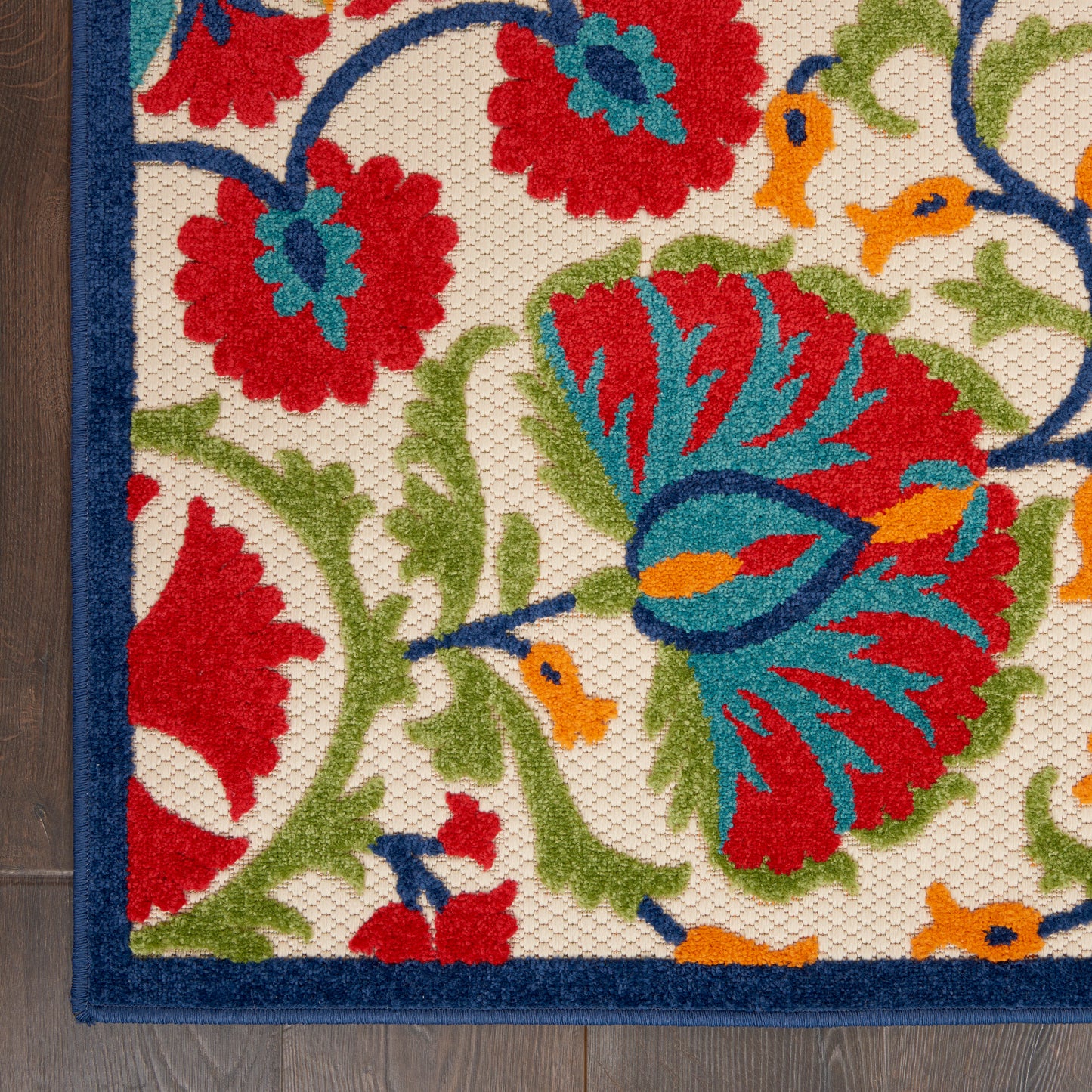 Nourison Aloha 2' x 3' Red Multicolor Transitional Rug