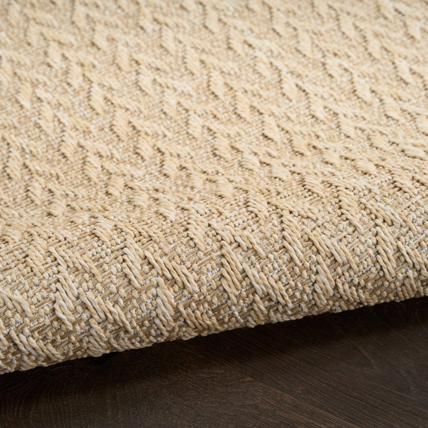 Nourison Tulum 2'2" x 8' Cream Outdoor Rug