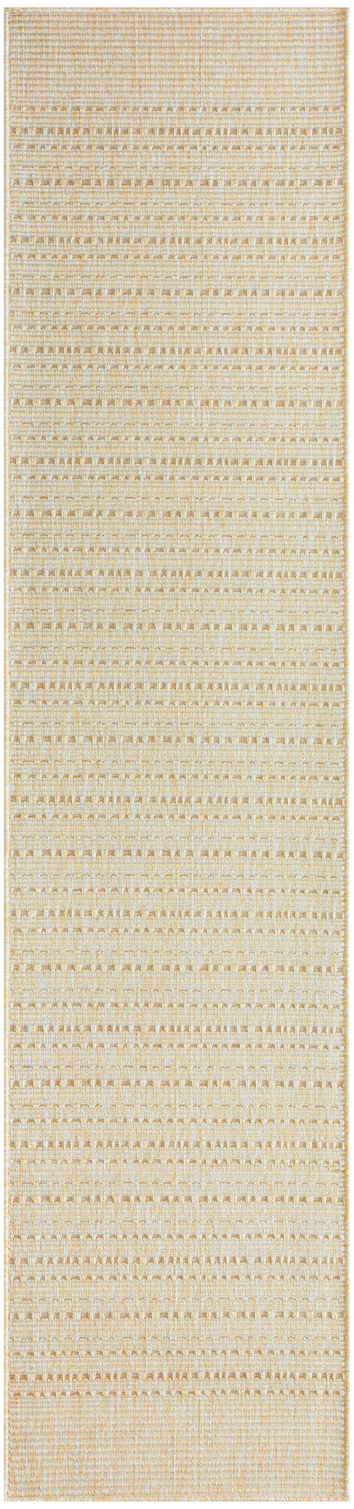 Nourison Tulum 2'2" x 10' Cream Outdoor Rug