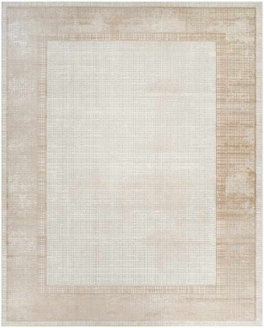 Nourison Dekor 7'10" x 9'10" Ivory Beige Modern Indoor Rug