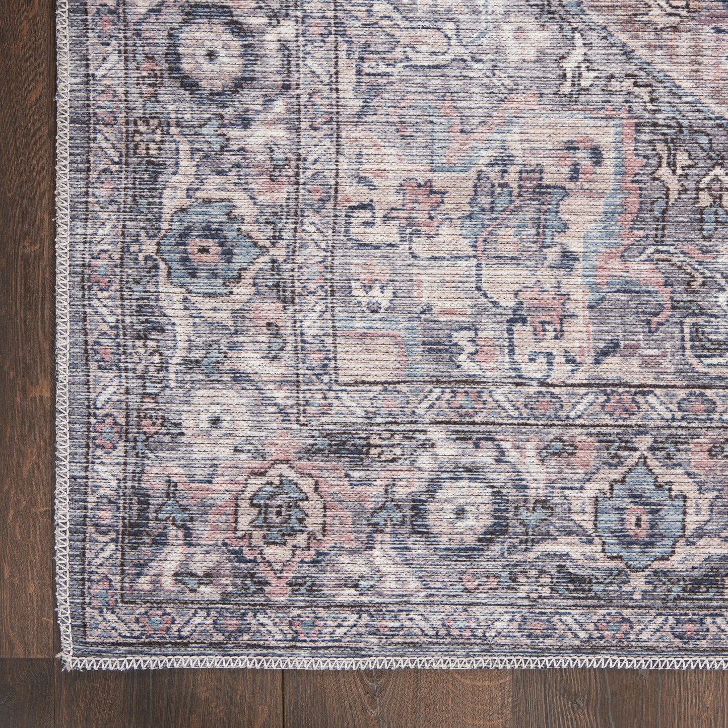 Nourison New Concept Washables 2' x 3'9" Grey Vintage Indoor Rug