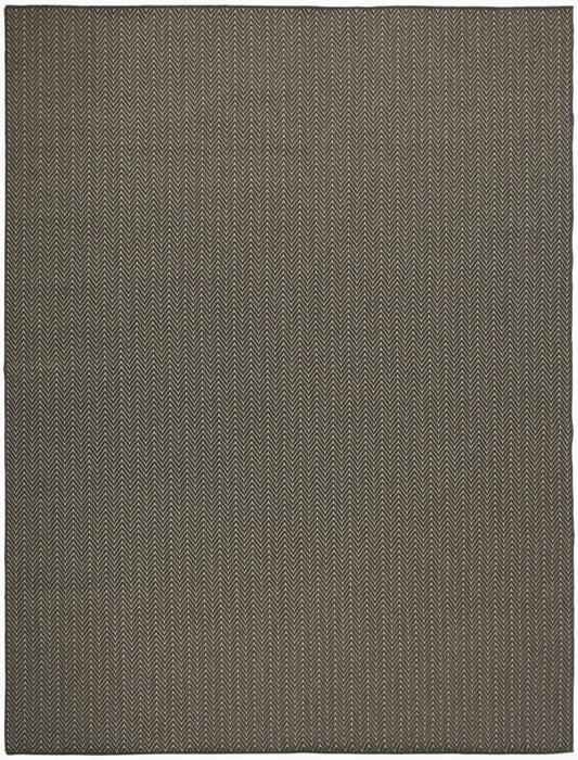 Nourison Horizon Indoor/Outdoor 9' x 12' Charcoal Modern Rug