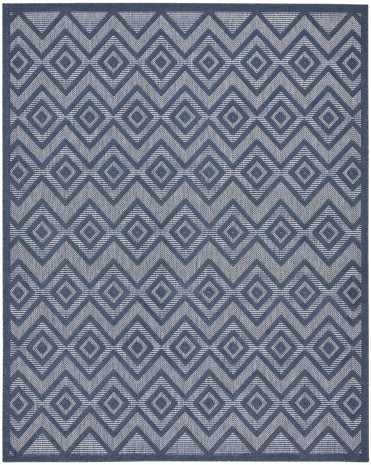 Nourison Versatile 9' x 12' Navy Blue Modern Rug