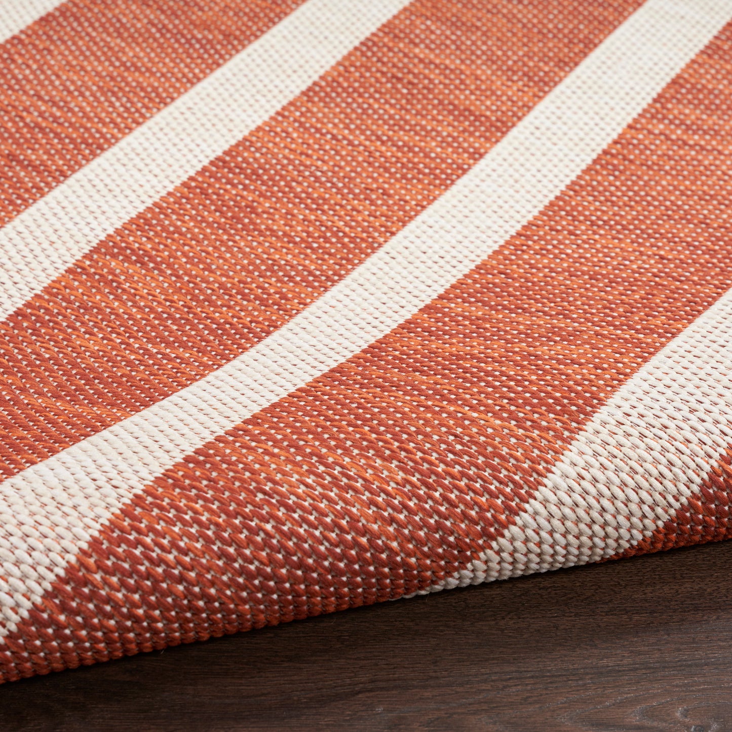 Nourison Positano 2'2" x 10' Terracotta Ivory Modern Rug
