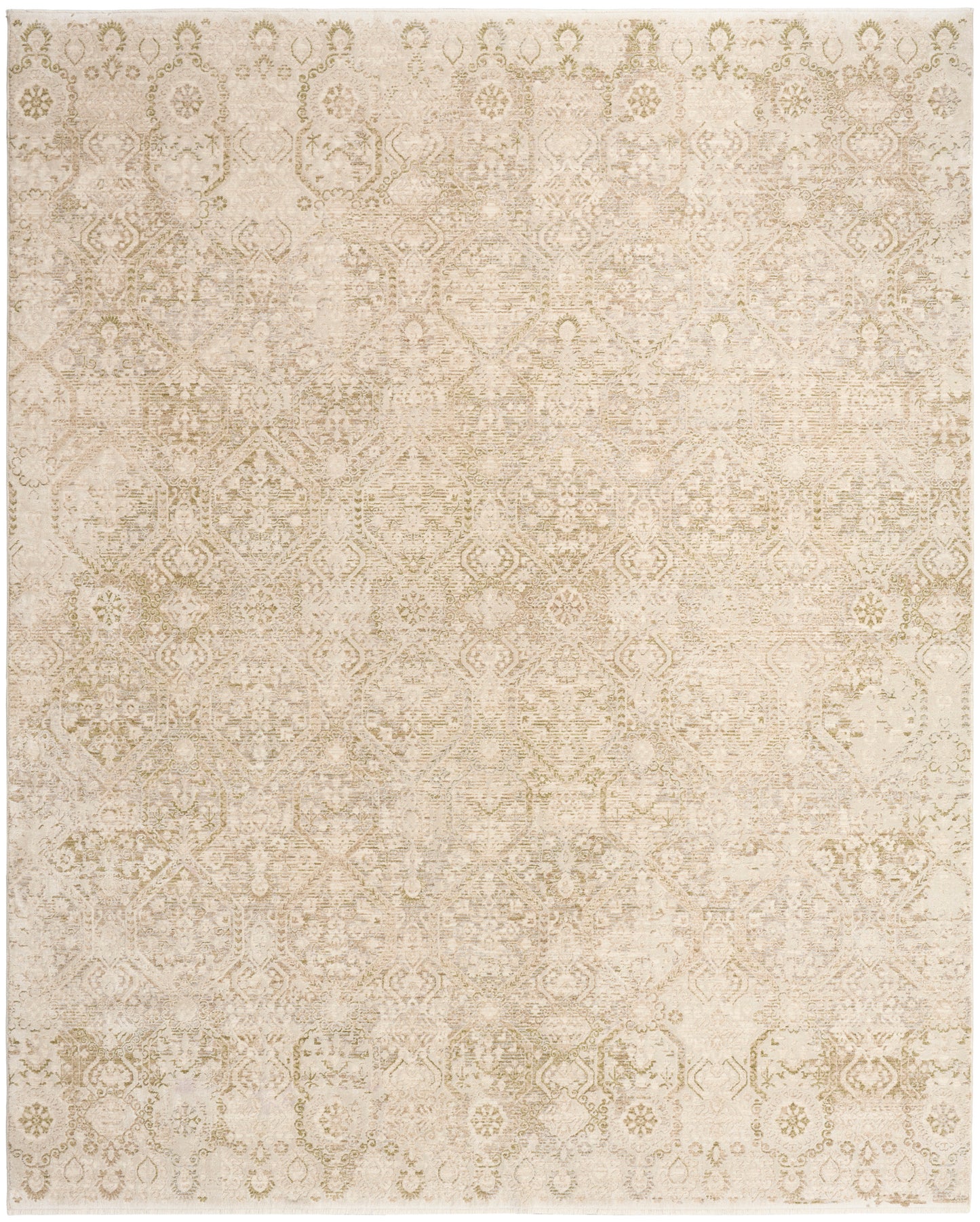 Nourison Sultana 7'10" x 10'2" Beige Green Vintage Indoor Rug