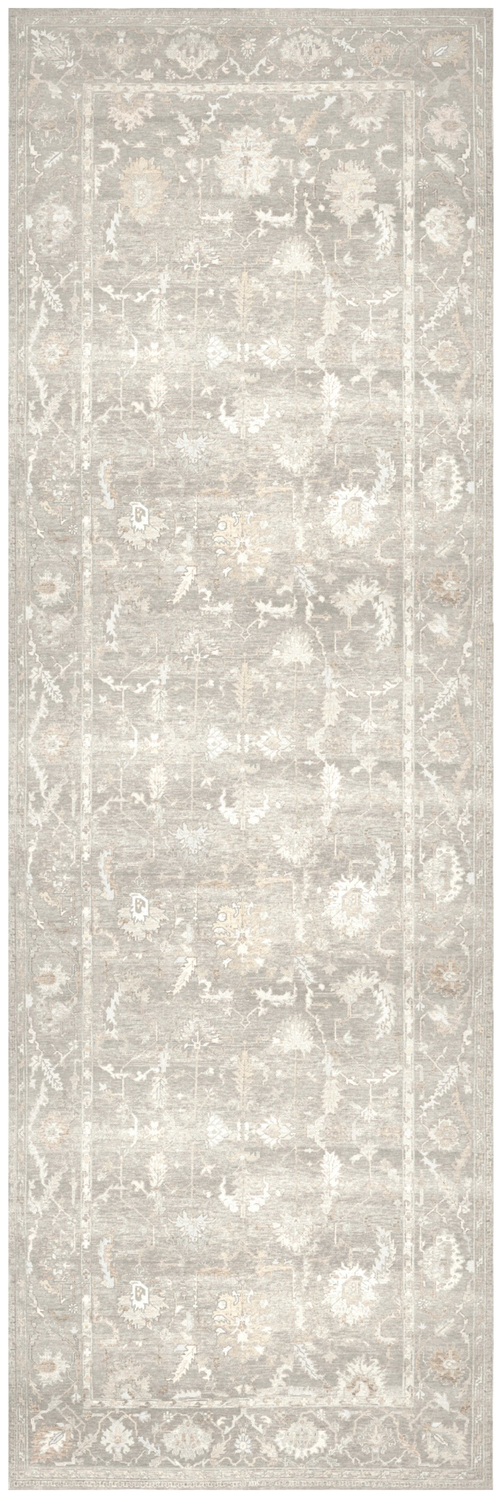 Nourison Vintage Washables 2' x 6' Grey Vintage Indoor Rug