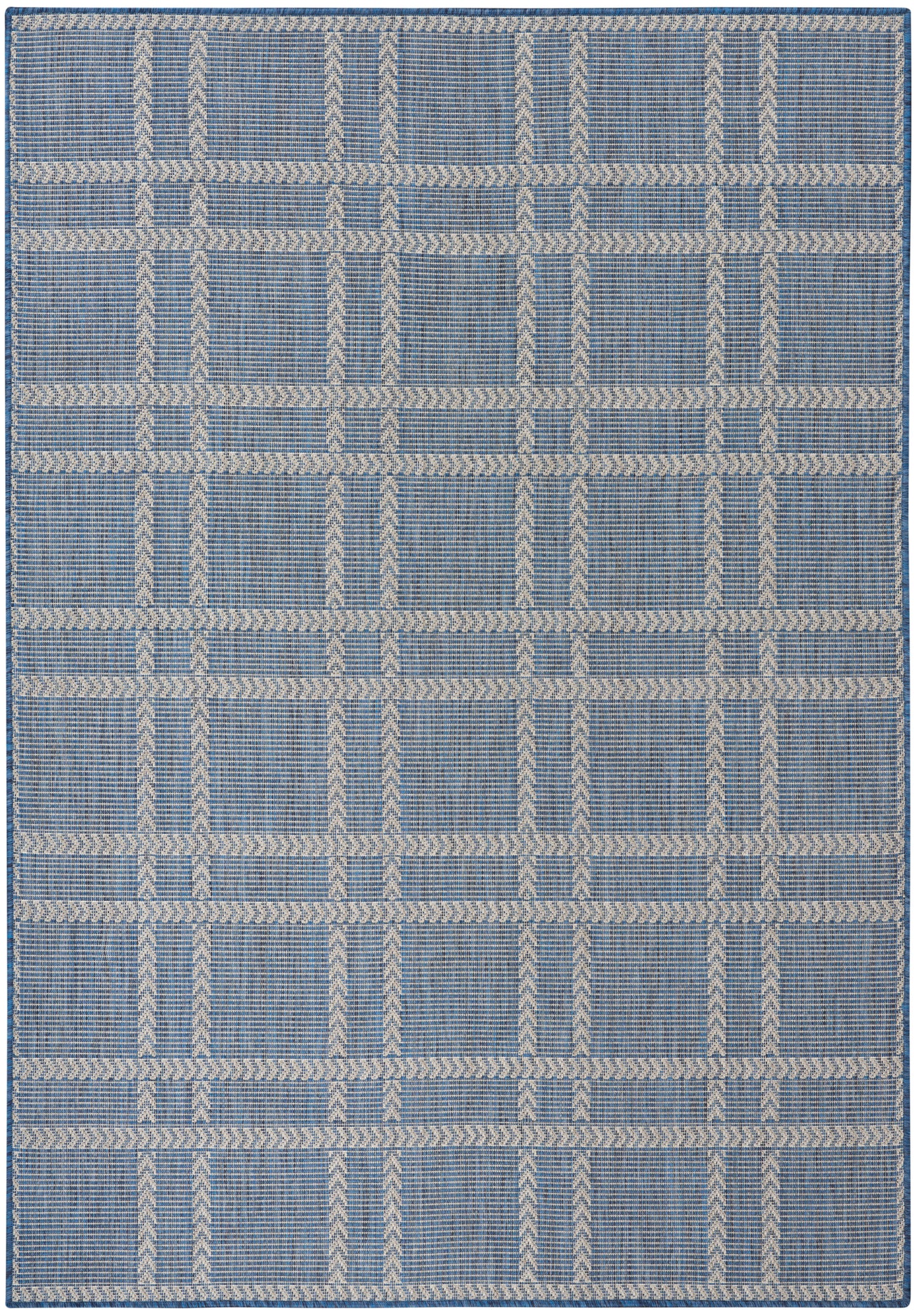 Nourison Horizon Indoor/Outdoor 4' x 6' Navy Modern Rug