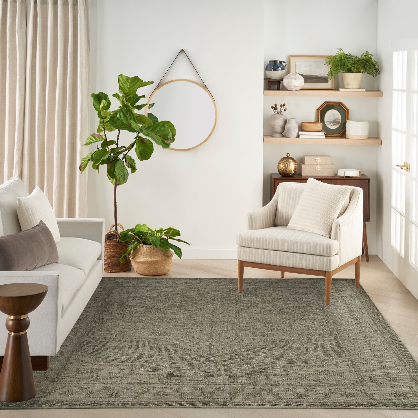 Nourison Tulum 8' x 10' Olive Outdoor Rug