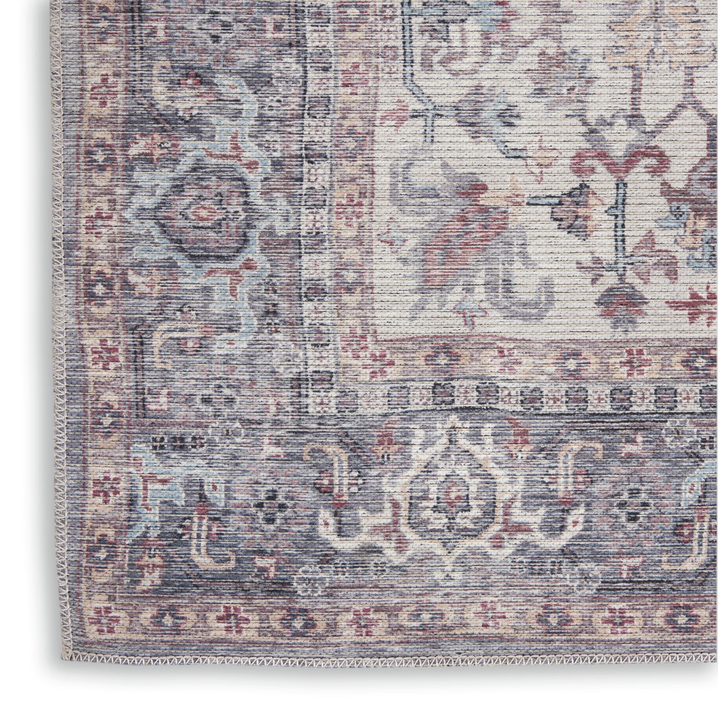 Nourison New Concept Washables 2' x 3'9" Grey Vintage Indoor Rug