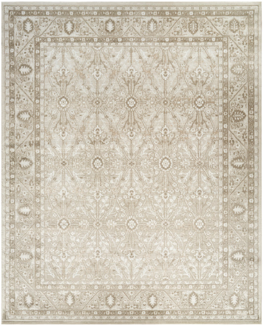 Nourison Dekor 7'10" x 9'10" Ivory Taupe Vintage Indoor Rug
