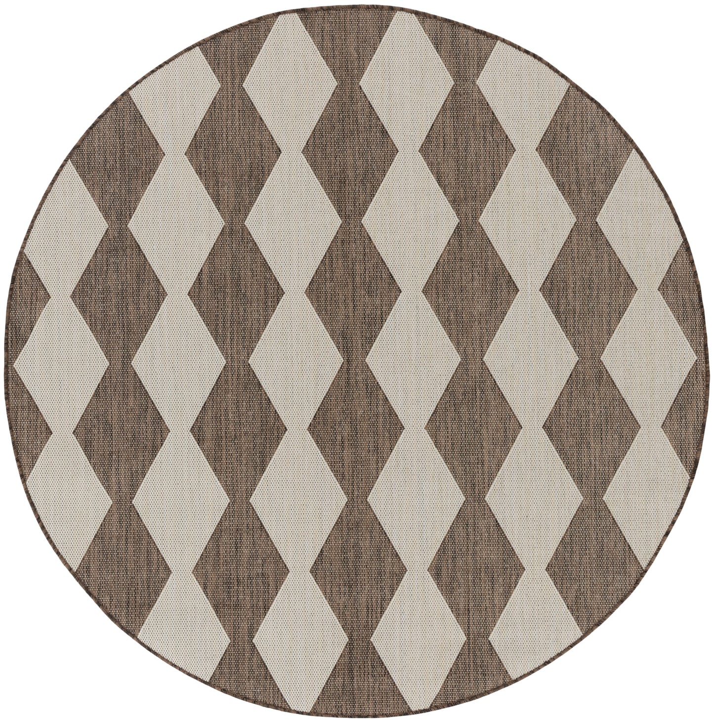 Nourison Positano 6' x Round Natural Modern Rug