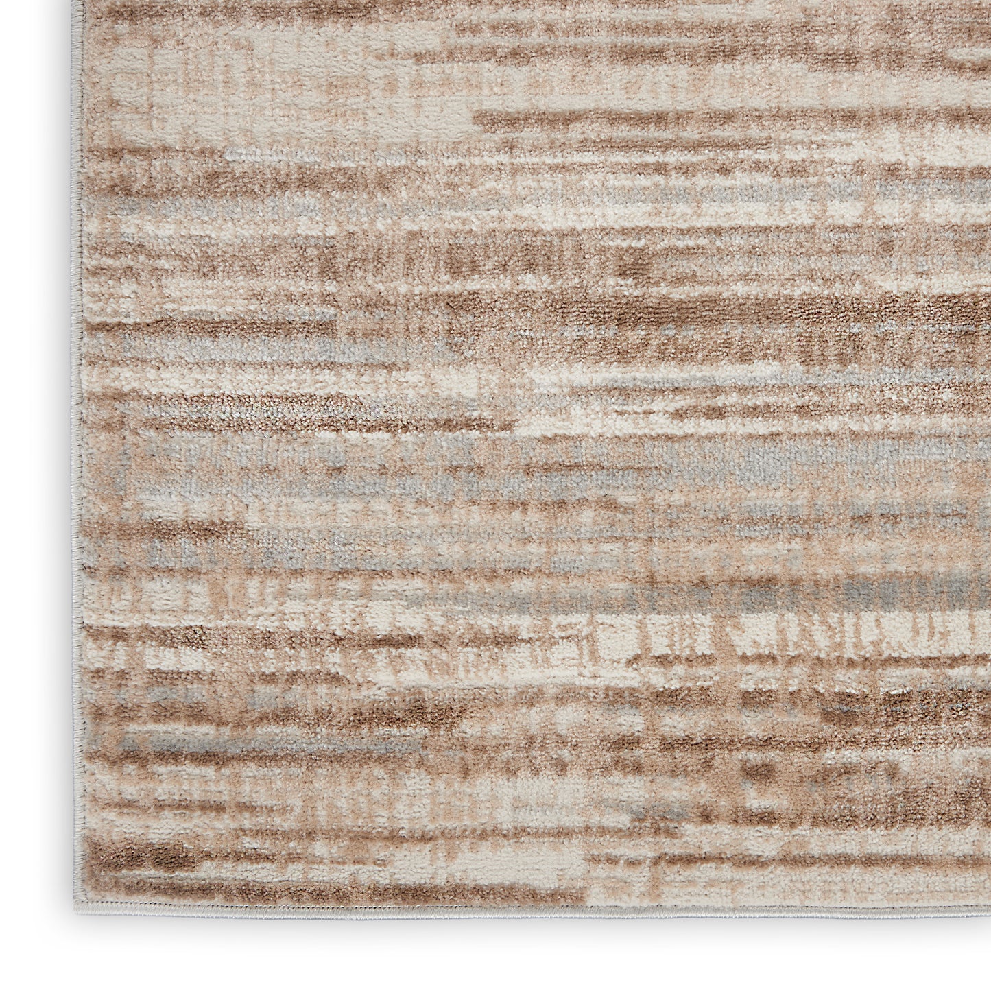 Nourison Elation 9' x 12' Ivory Grey Modern Indoor Rug