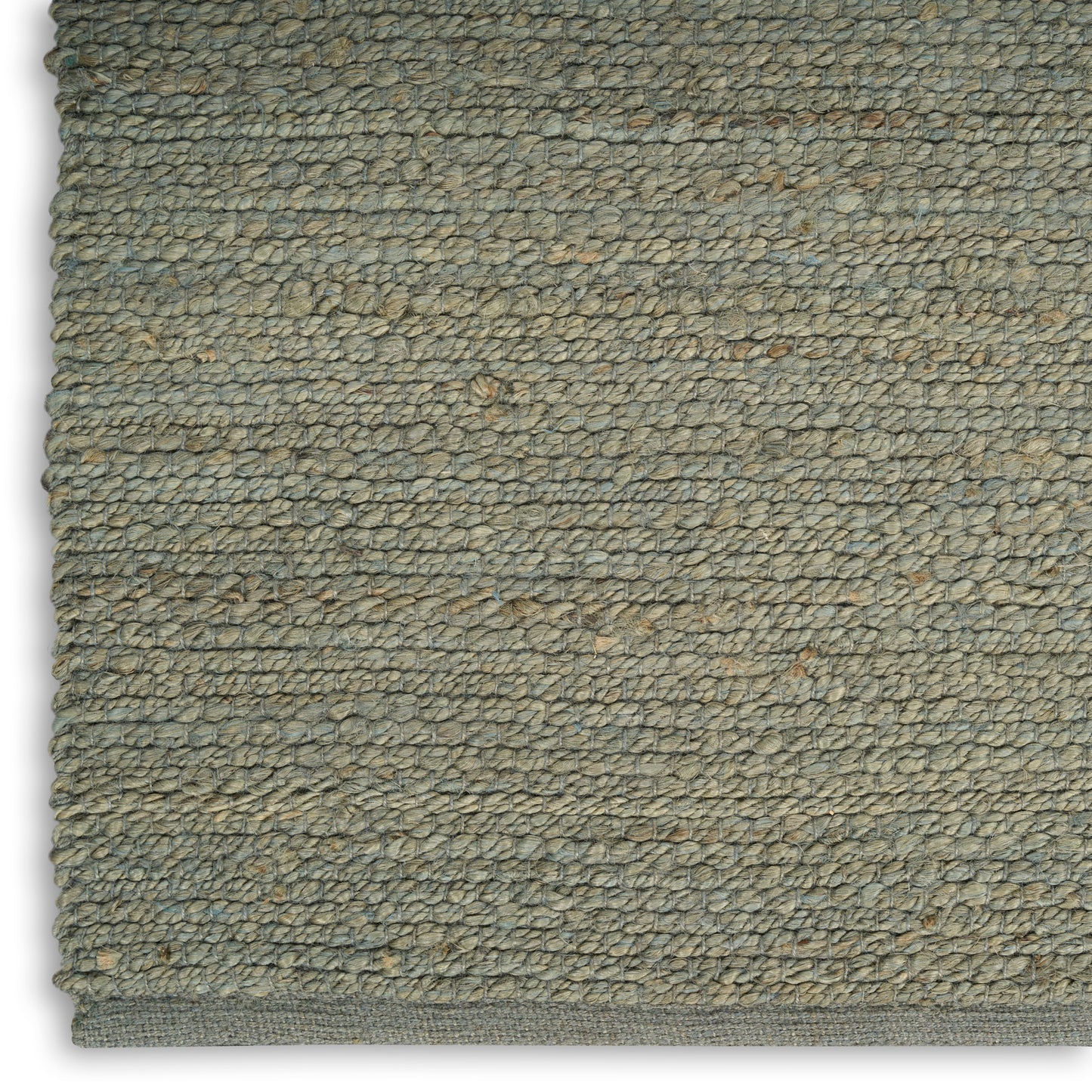 Nourison Natural Jute 6' x 9' Sage Farmhouse Indoor Rug