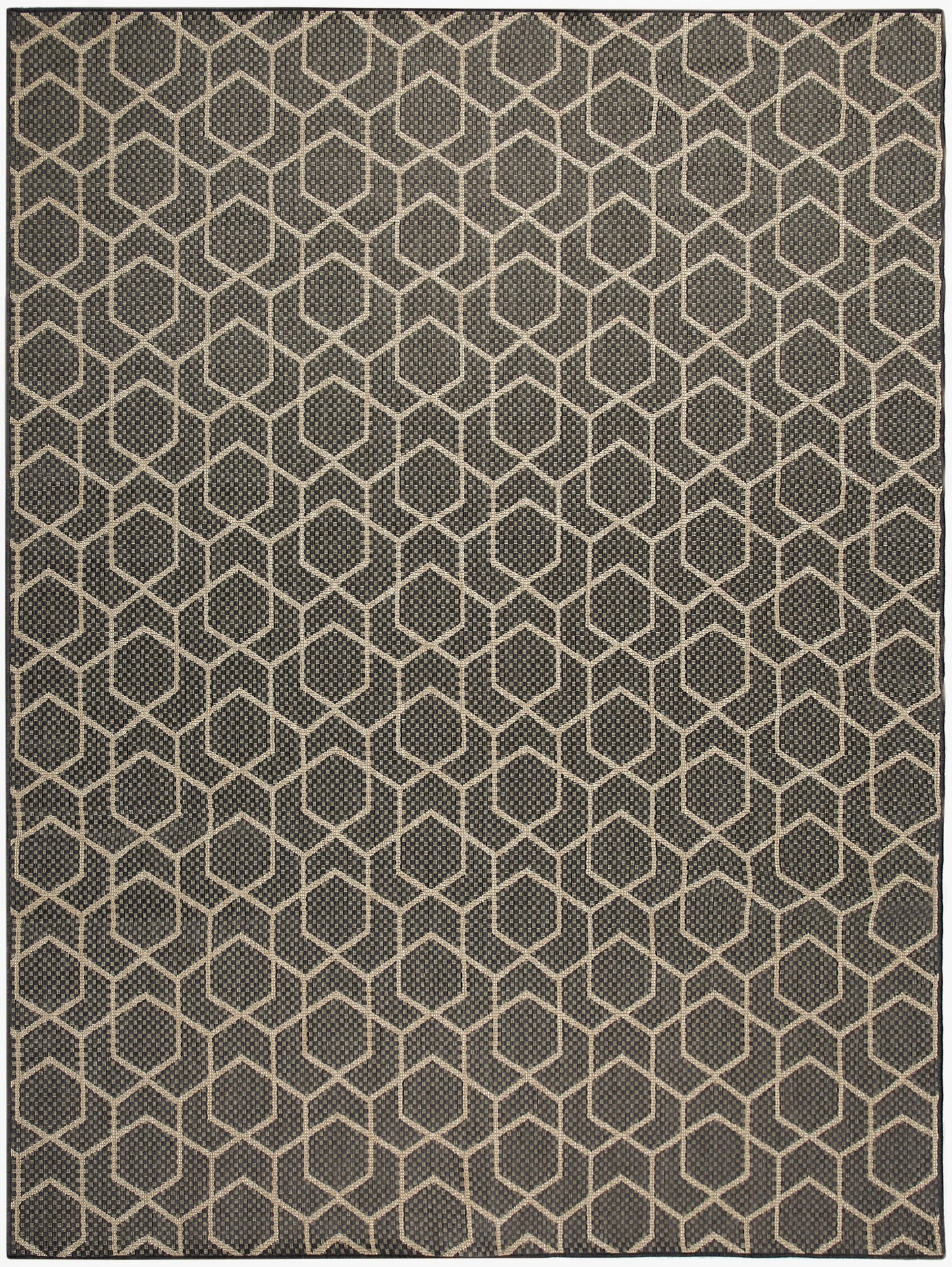 Nourison Horizon Indoor/Outdoor 9' x 12' Charcoal Modern Rug