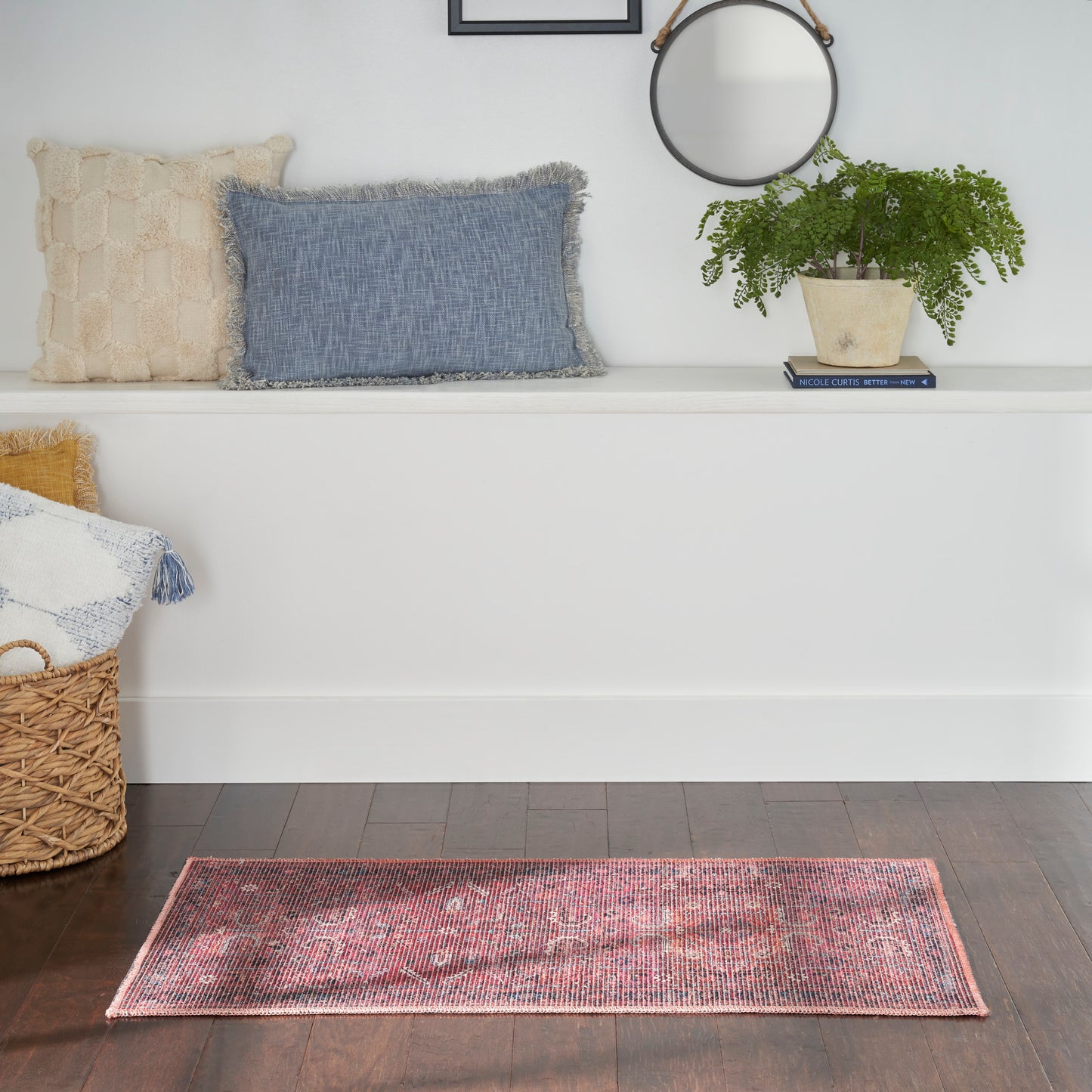 Nourison New Concept Washables 2' x 3'9" Brick Vintage Indoor Rug