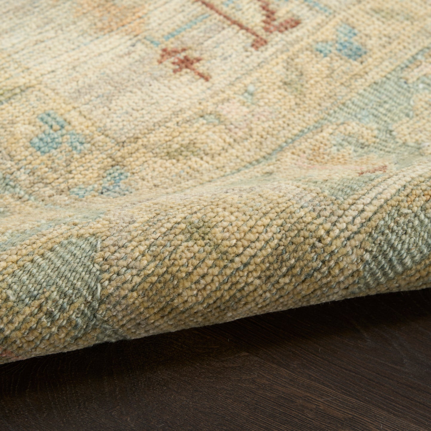 Nourison Heritage Vine 10' x 14' Light Blue Vintage Indoor Rug