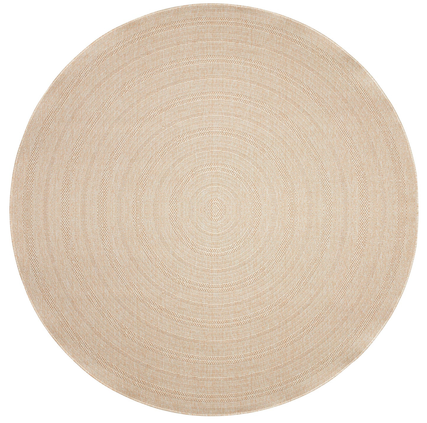 Nourison Tulum 8' x Round Cream Outdoor Rug