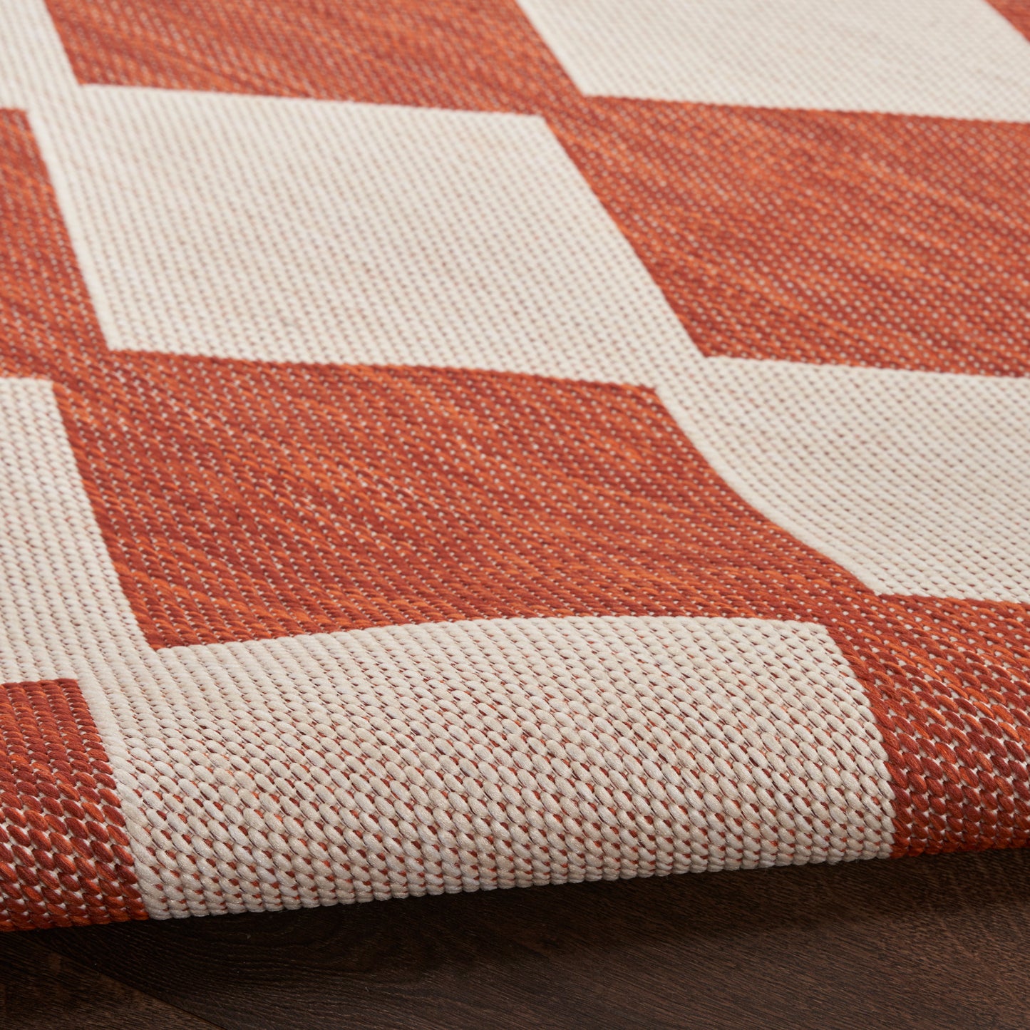 Nourison Positano 2' x 6' Terracotta Modern Rug