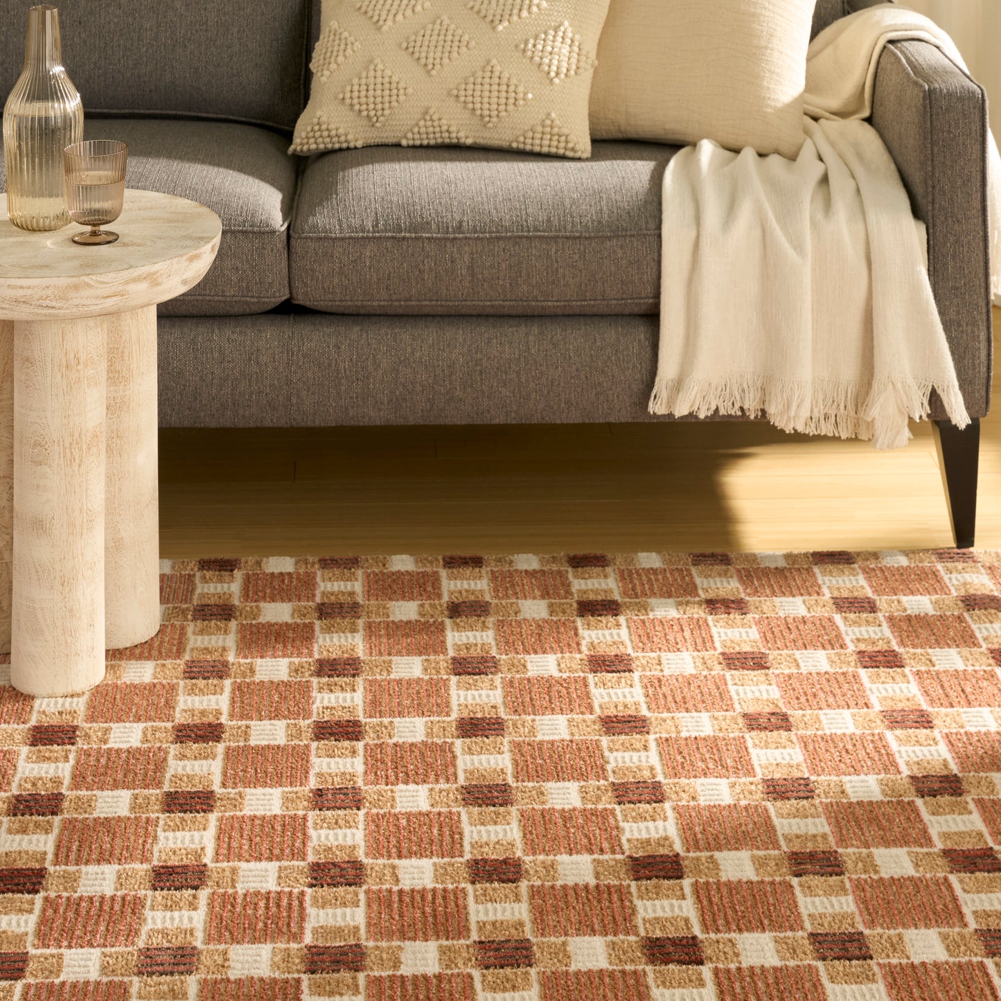 Nourison Nordic 8' x 10' Rust Modern Indoor Rug
