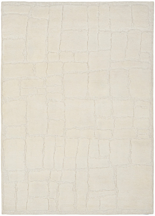 Nourison Blanco 5'3" x 7'5" Ivory Modern Indoor Rug