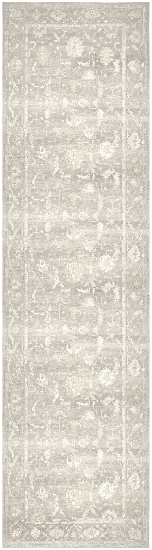 Nourison Vintage Washables 2'2" x 8' Grey Vintage Indoor Rug