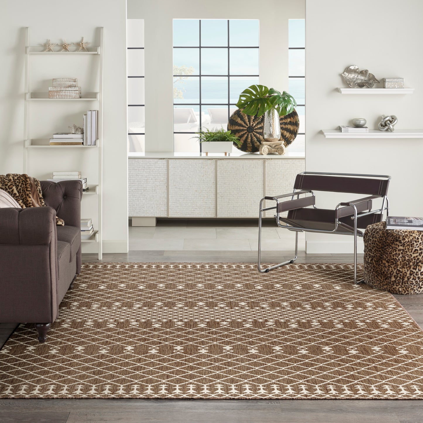 Nourison Positano 10' x 14' Natural Modern Rug