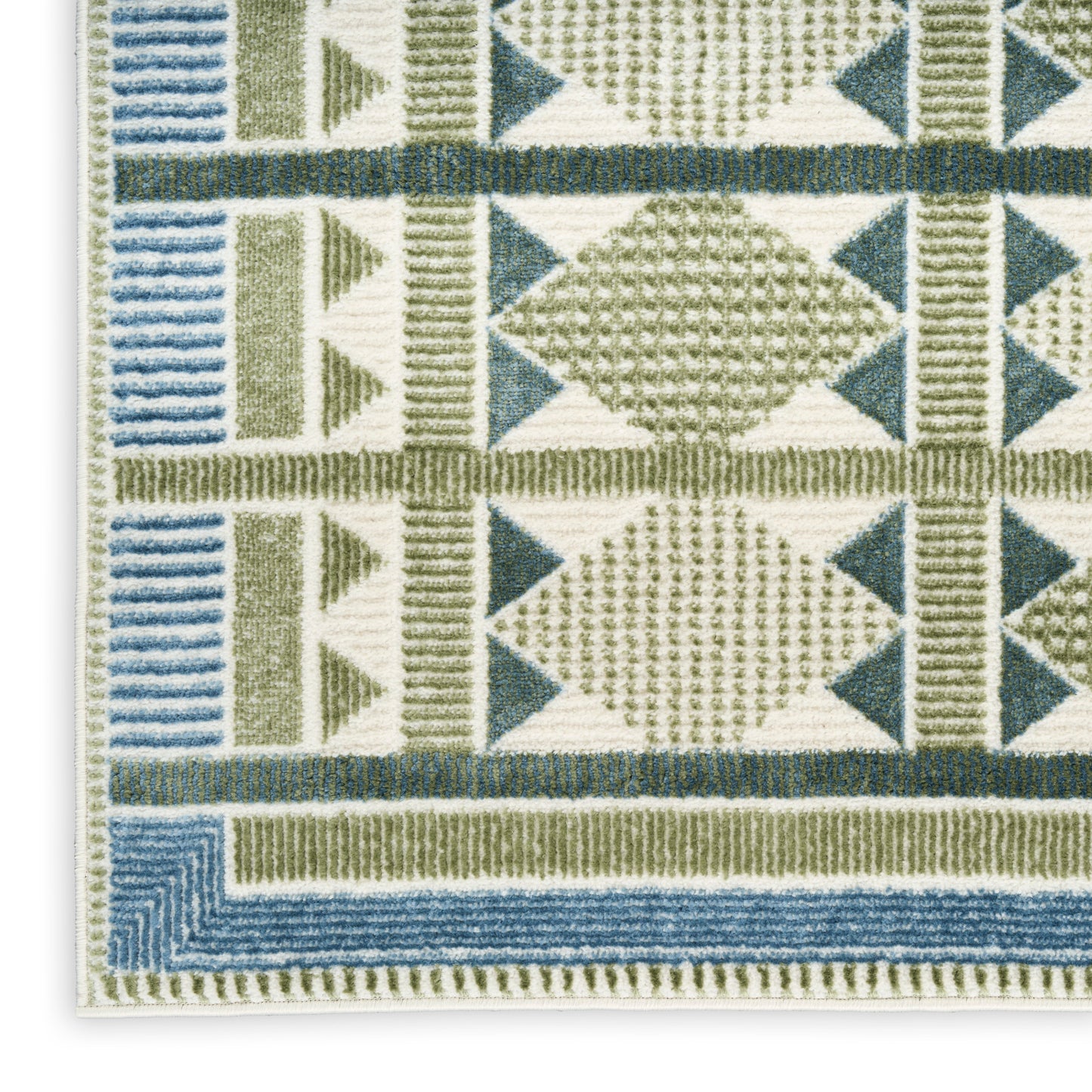 Nourison Nordic 8' x 10' Green Blue Modern Indoor Rug