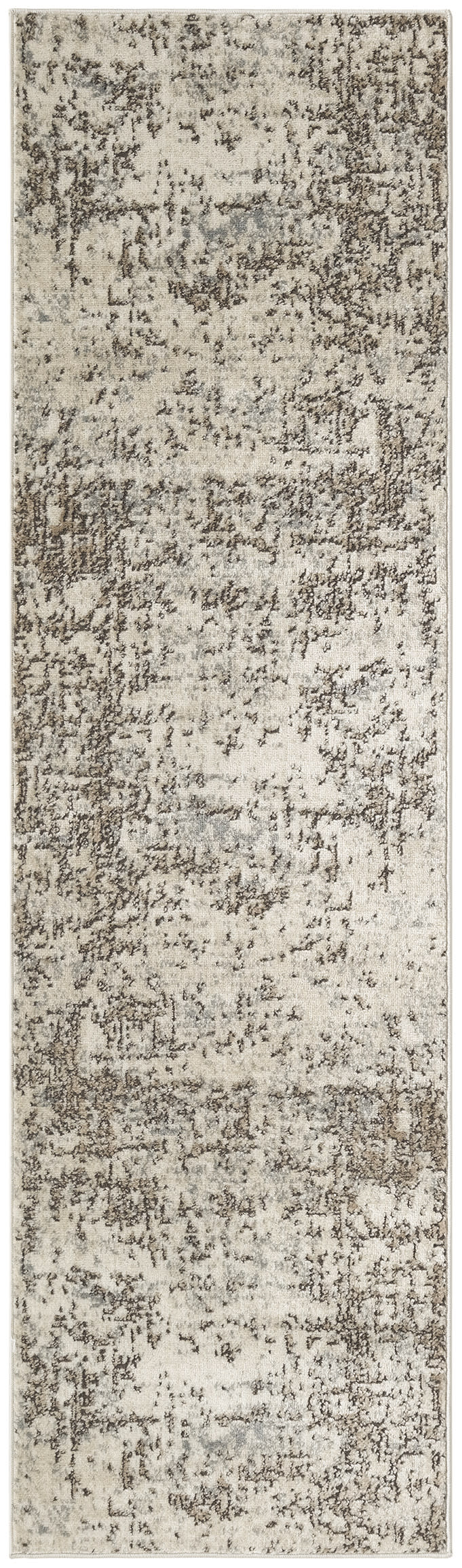 Nourison Quarry 2'2" x 10' Ivory Beige Modern Indoor Rug
