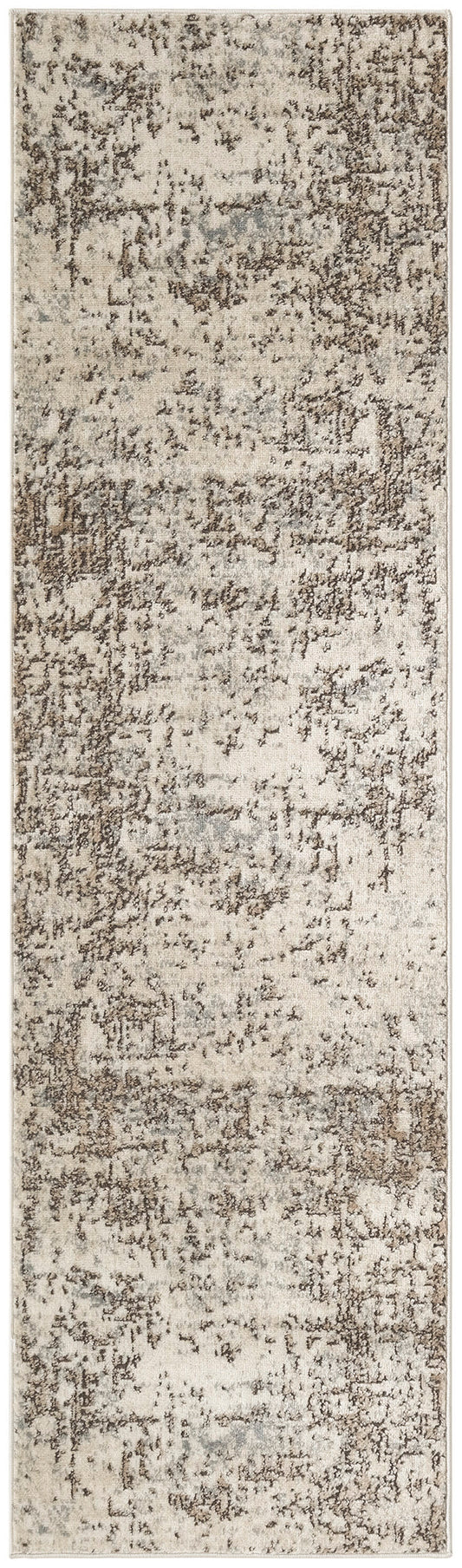 Nourison Quarry 2'2" x 10' Ivory Beige Modern Indoor Rug