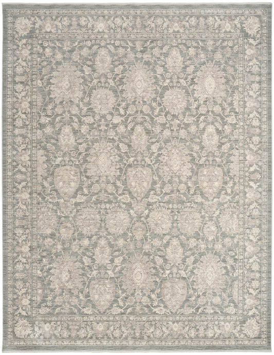 Nourison Shadows 10' x 13' Sage Ivory Vintage Indoor Rug