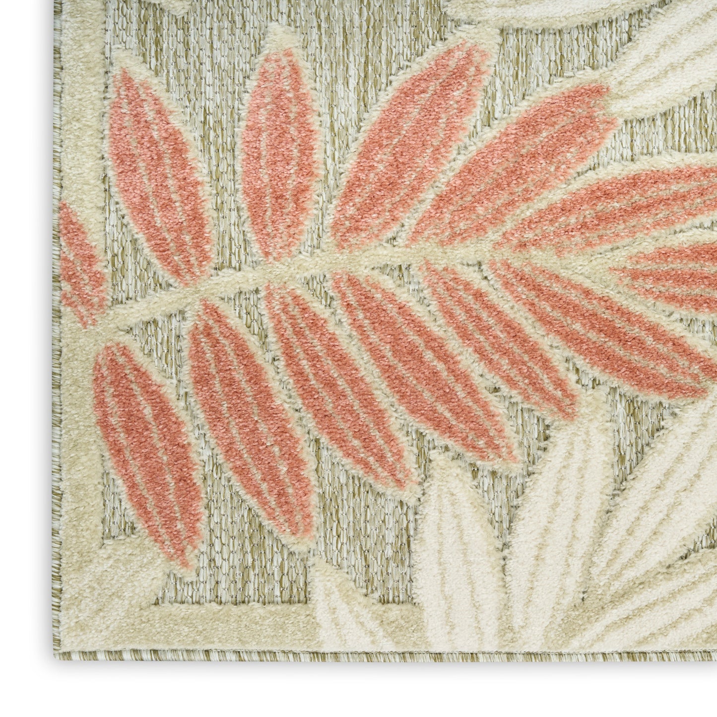 Nourison Aloha 5'3" x 7'5" Sage Rose Modern Rug