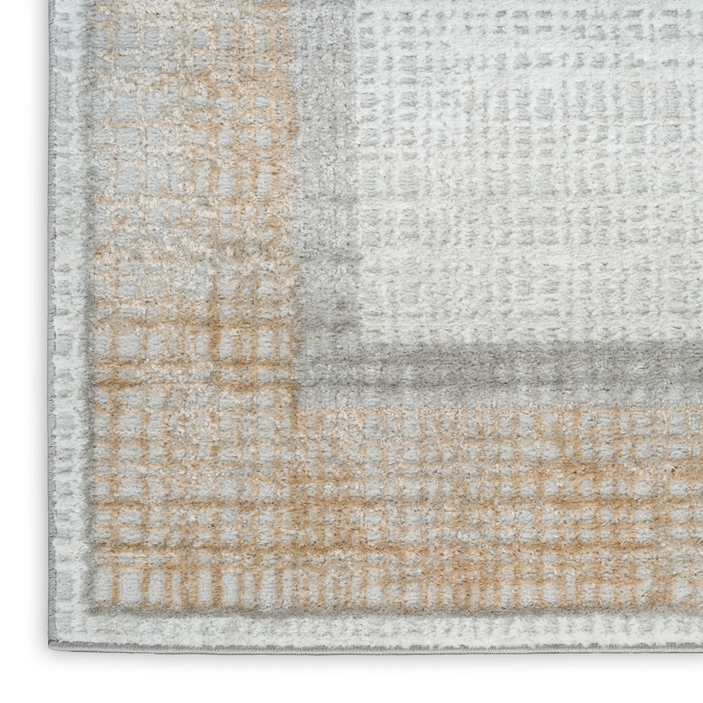 Nourison Dekor 5'3" x 7' Grey Modern Indoor Rug